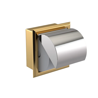 Rubinet RECESSED TOILET PAPER HOLDER Gold