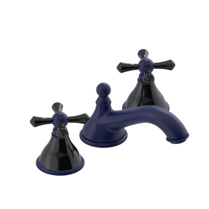 Rubinet Widespread Lav. Set. (less drain) Midnight Blue