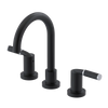 Rubinet Widespread Lav set (less drain) Matt Black