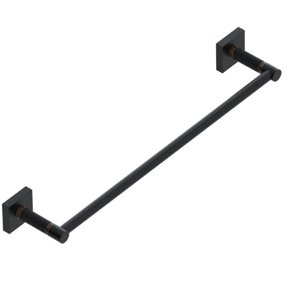 Rubinet 24" TOWEL BAR Matt Black