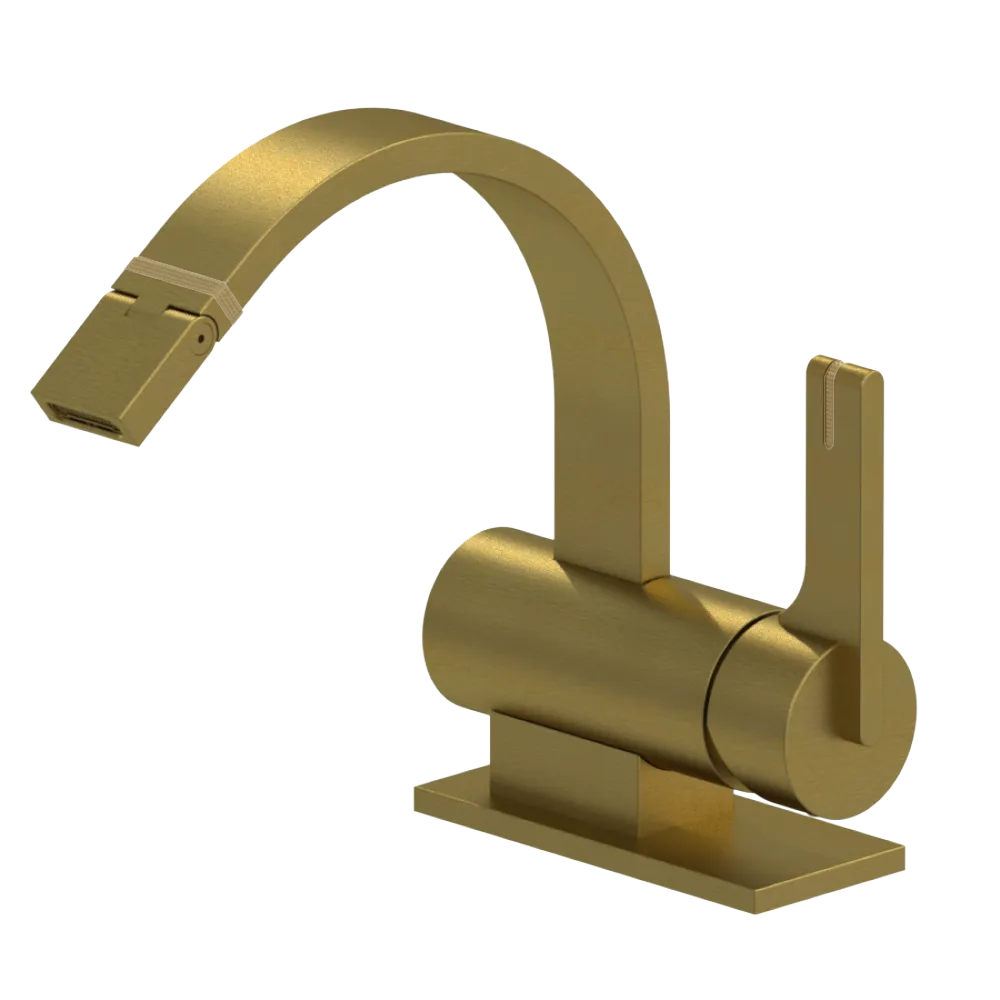 Rubinet Single Control Bidet Fitting (less drain) Antique Brass Matt