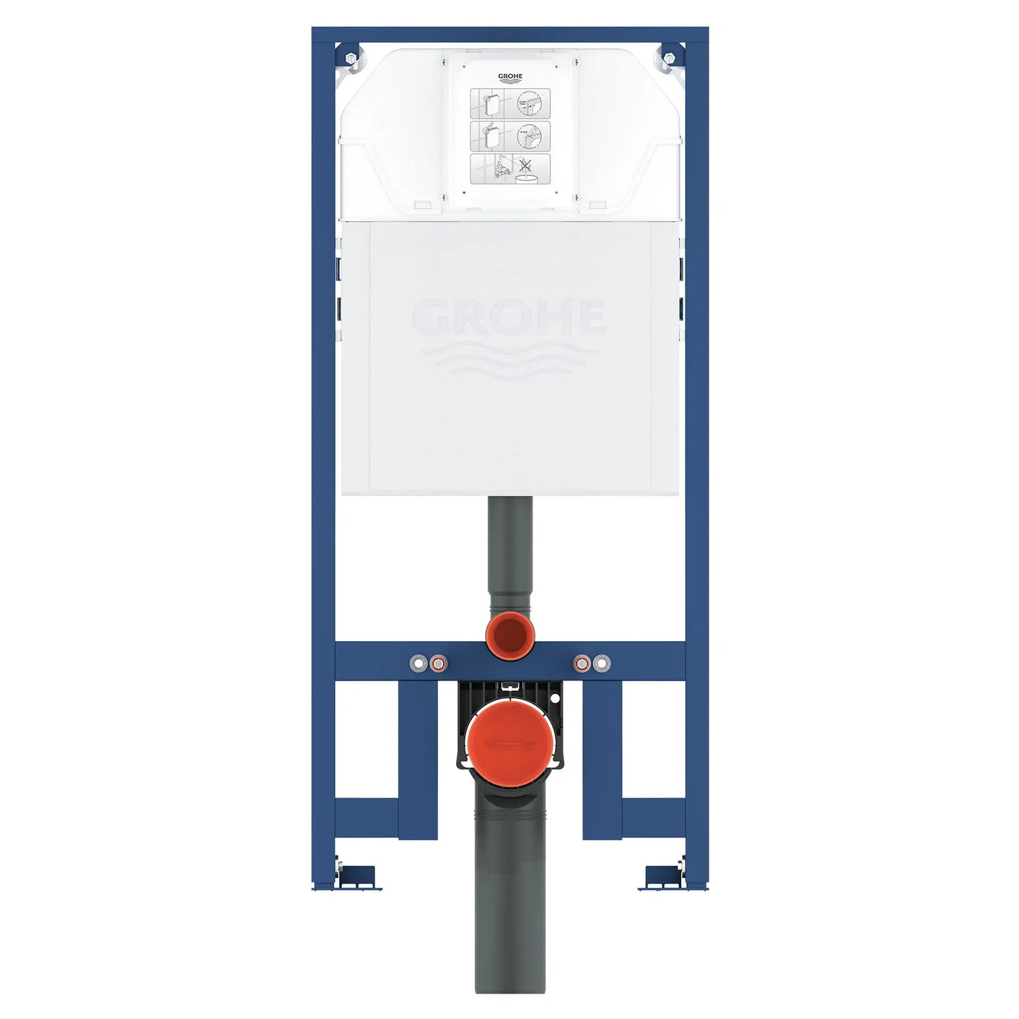 Grohe Rapid SL Slim 2��� x 4��� In-Wall Carrier for Toilet for Small Plush Plates