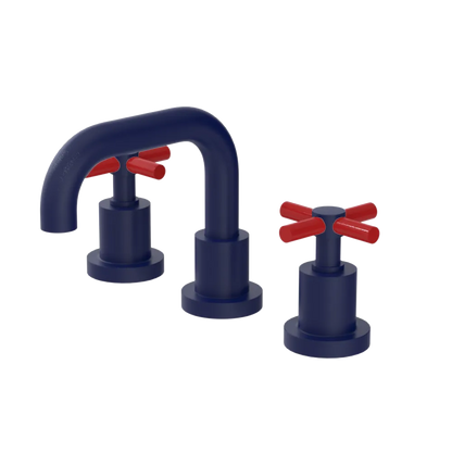 Rubinet Widespread Lav. Set. (less drain) Midnight Blue