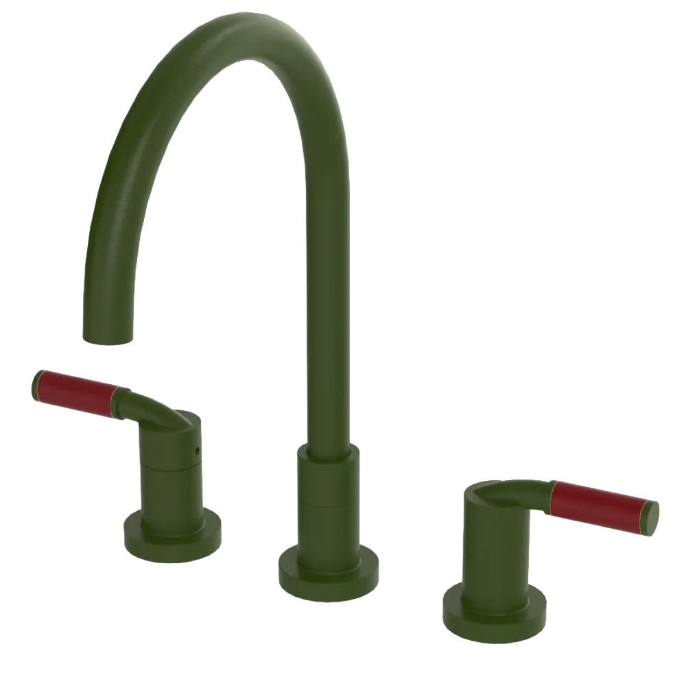 Rubinet Widespread Kitchen Set Green Envy