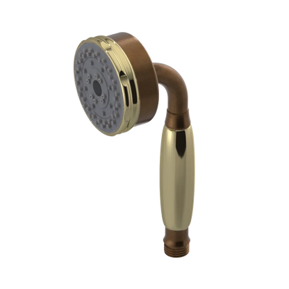 Rubinet 3 Function Hand Held Shower Only Tuscan Brass