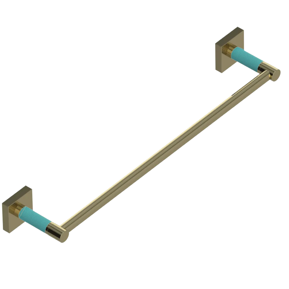 Rubinet 24" TOWEL BAR Natural Brass