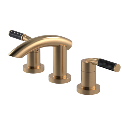 Rubinet Widespread Lav. Set. (less drain) Satin Gold