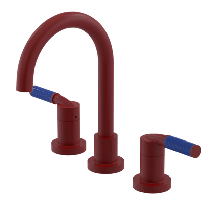 Rubinet Widespread Lav. Set. (less drain) Maroon