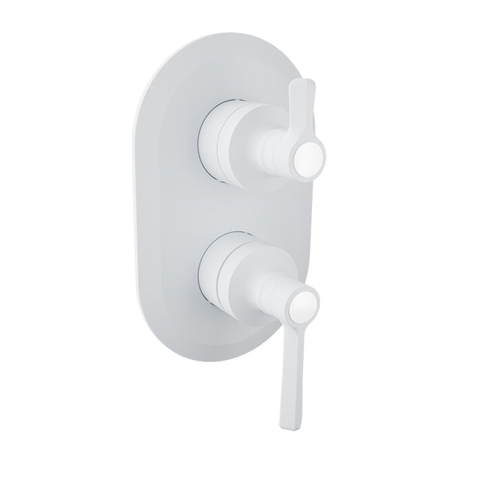 Baril Complete pressure balanced shower control valve with 3-way diverter (shared port)