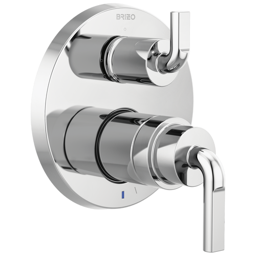 Brizo Pressure Balance Valve With Integrated 3 Function Diverter Trim Less Handles