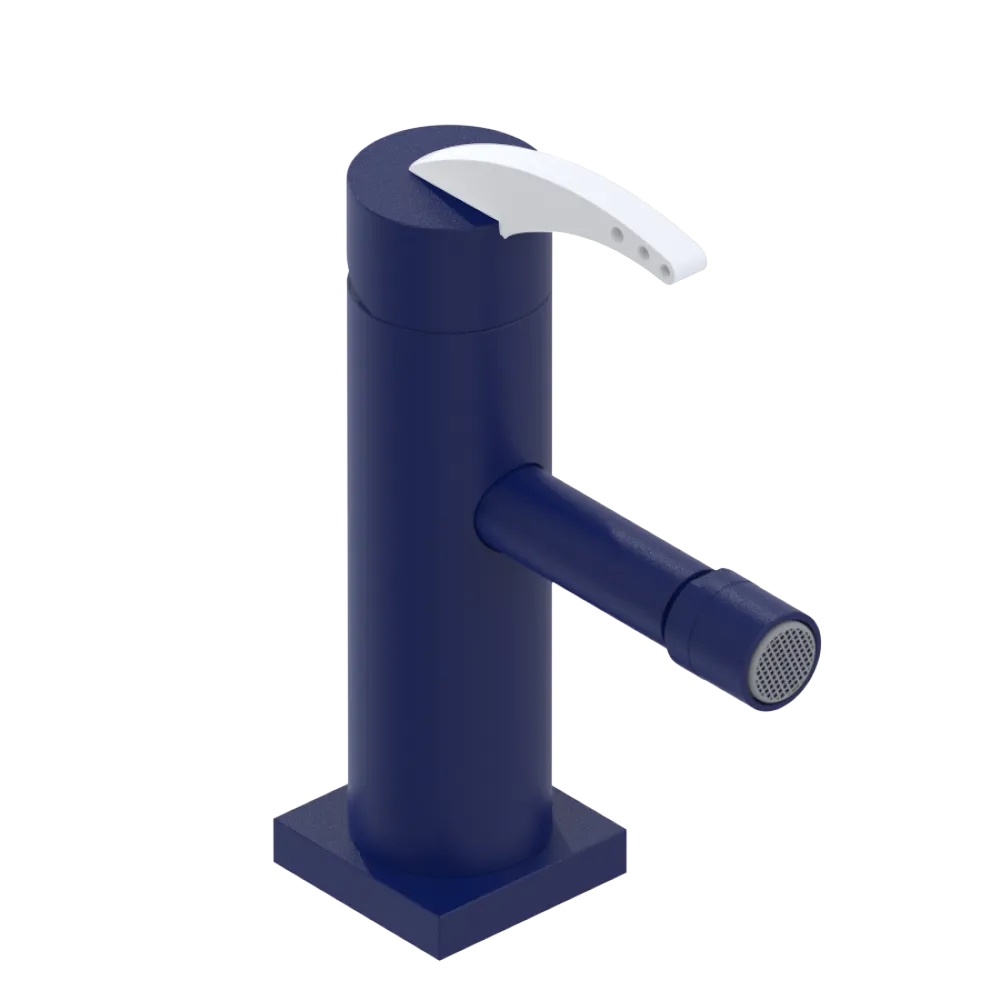 Rubinet Single Control Bidet Fitting (less drain) Midnight Blue