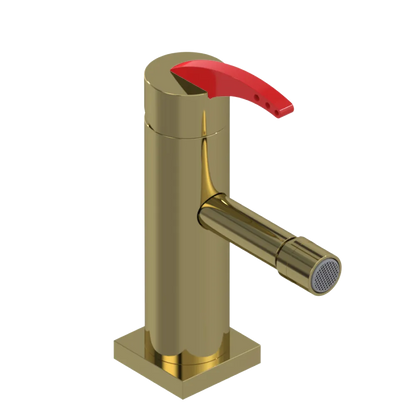 Rubinet Single Control Bidet Fitting (less drain) Natural Brass