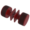 Rubinet Shower Door Knob (set) Maroon