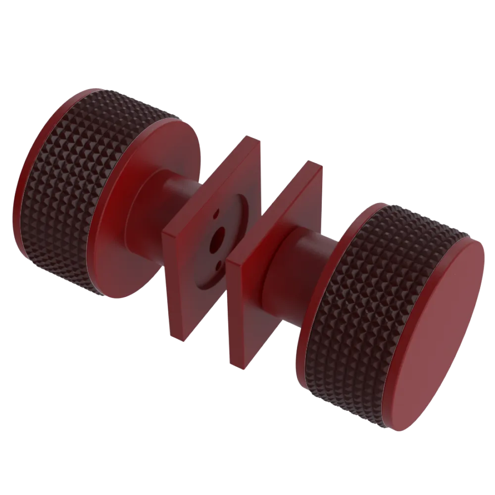 Rubinet Shower Door Knob (set) Maroon