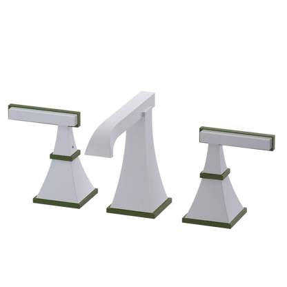 Rubinet Widespread Lav. Set. (less drain) White