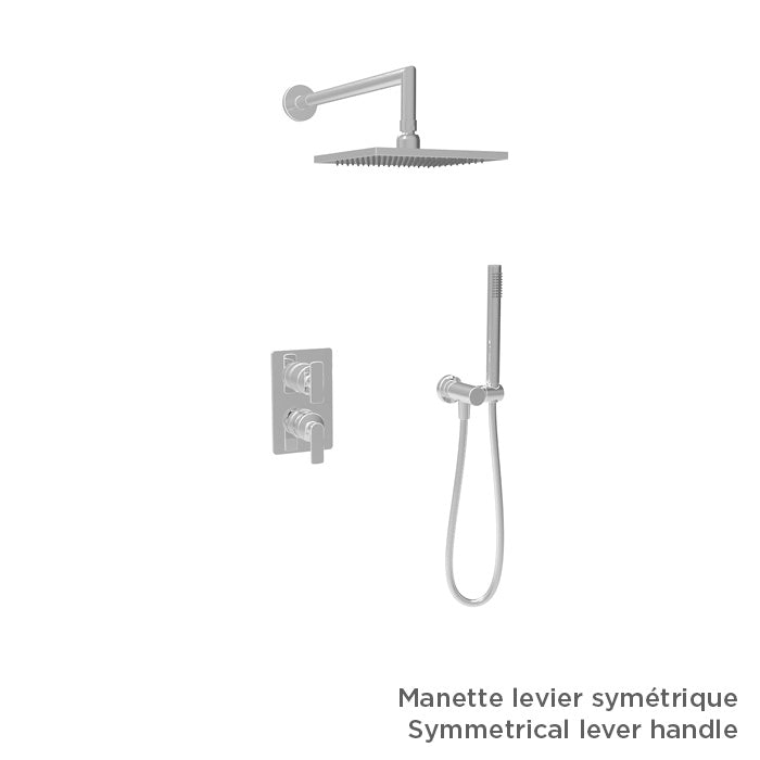 Baril Complete pressure balanced shower kit without handle