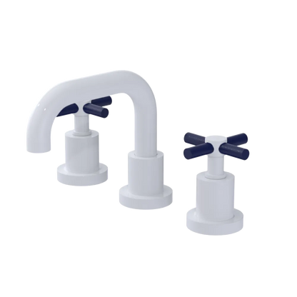 Rubinet Widespread Lav. Set. (less drain) White
