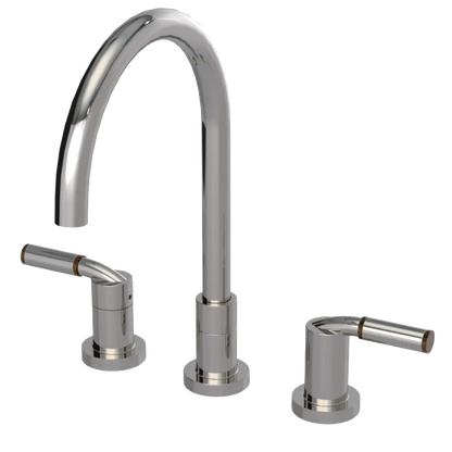 Rubinet Widespread Kitchen Set Polished Nickel