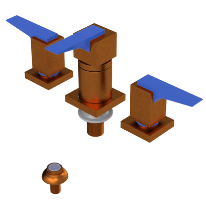 Rubinet Bidet Fitting with Spray, Diverter, and Vacuum Breaker (less drain) Antique Copper Matt