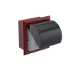 Rubinet RECESSED TOILET PAPER HOLDER Maroon