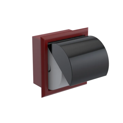 Rubinet RECESSED TOILET PAPER HOLDER Maroon