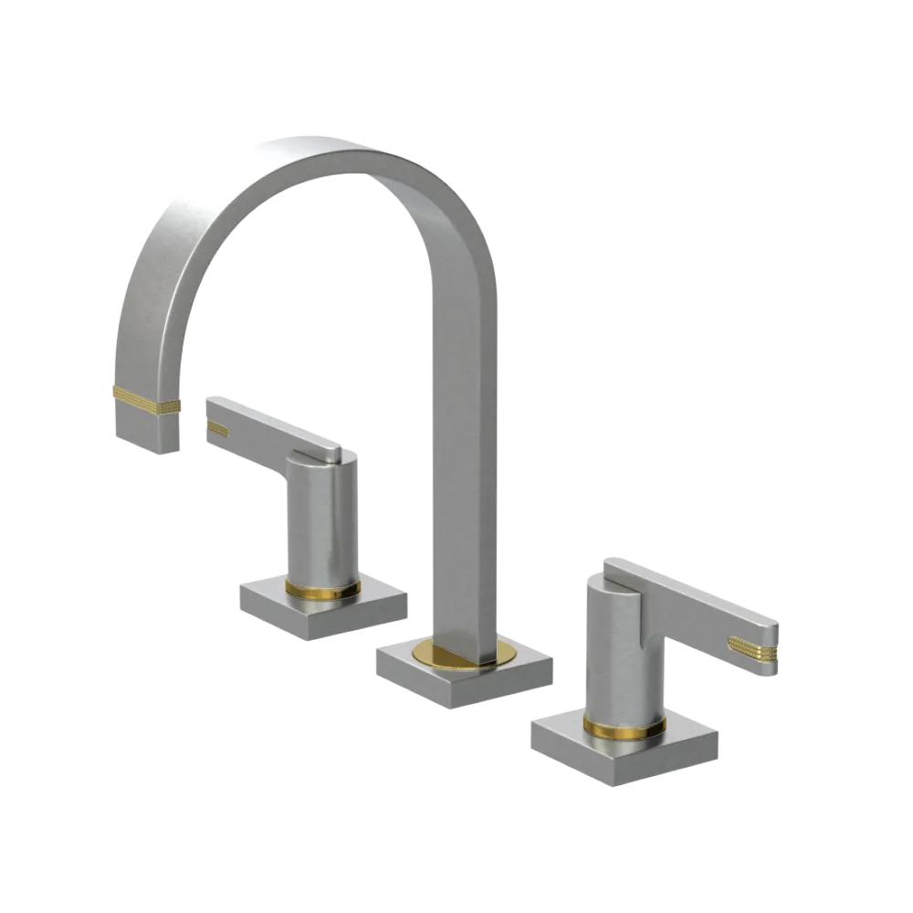 Rubinet Widespread Lav. Set. (less drain) Satin Nickel