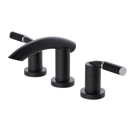Rubinet Widespread Lav. Set. (less drain) Matt Black