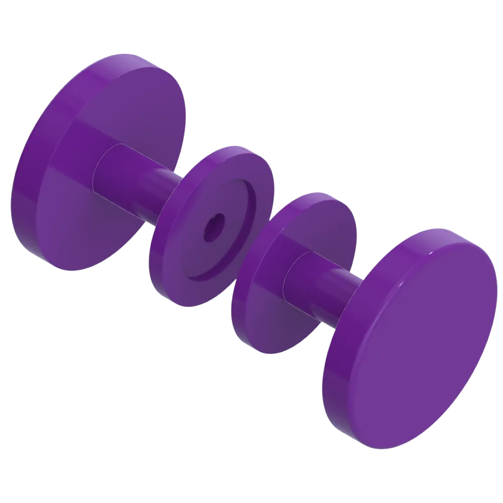 Rubinet Shower Door Knob (set) Purple Haze