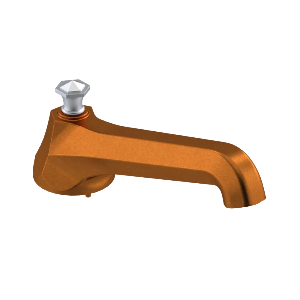 Rubinet Tub Filler Spout Deck Mount Antique Copper Matt