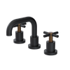 Rubinet Widespread Lav. Set. (less drain) Matt Black