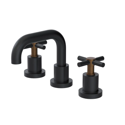 Rubinet Widespread Lav. Set. (less drain) Matt Black