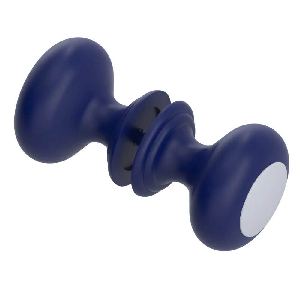 Rubinet Shower Door Knob (set) Midnight Blue