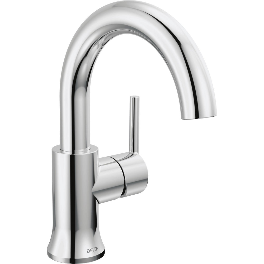 Delta Trinsic High-Arc Single-Handle Bathroom Faucet with Drain