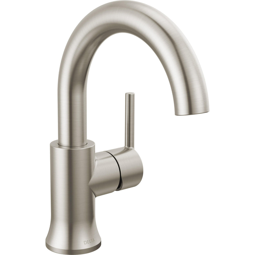 Delta Trinsic High-Arc Single-Handle Bathroom Faucet with Drain