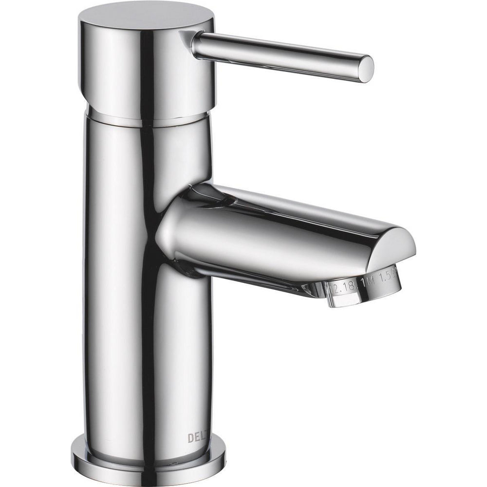 Modern Cylindrical
Single Handle Lavatory Faucet - Chrome