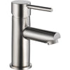 Modern Cylindrical
Single Handle Lavatory Faucet - Stainless
