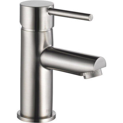 Modern Cylindrical
Single Handle Lavatory Faucet - Stainless