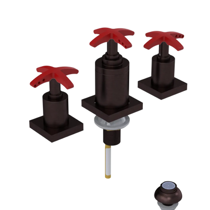 Rubinet Bidet Fitting with Spray, Diverter, and Vacuum Breaker (less drain) Tuscan Brass