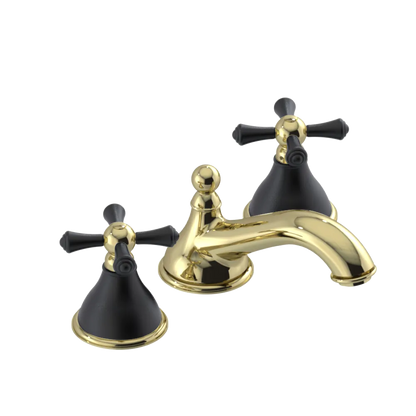 Rubinet Widespread Lav. Set. (less drain) Gold