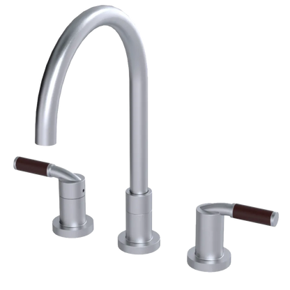 Rubinet Widespread Kitchen Set Satin Chrome
