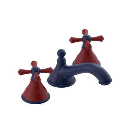 Rubinet Widespread Lav. Set. (less drain) Midnight Blue