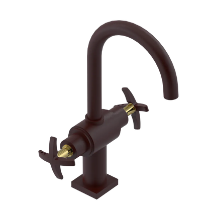 Rubinet Single Hole Dual Handle Lav. Set. (less drain) Bordeaux
