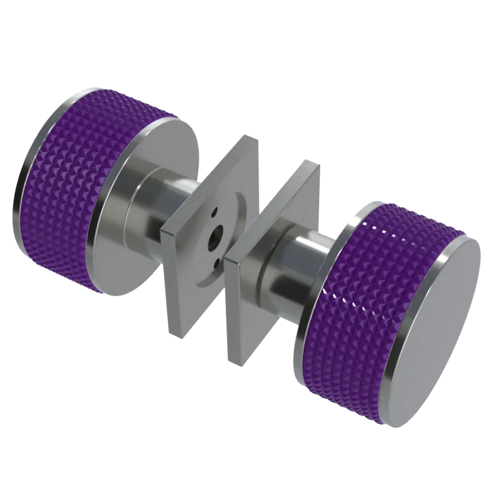 Rubinet Shower Door Knob (set) Satin Nickel