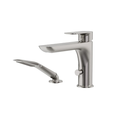 Aquabrass Must  2-piece deckmount tub filler with handshower