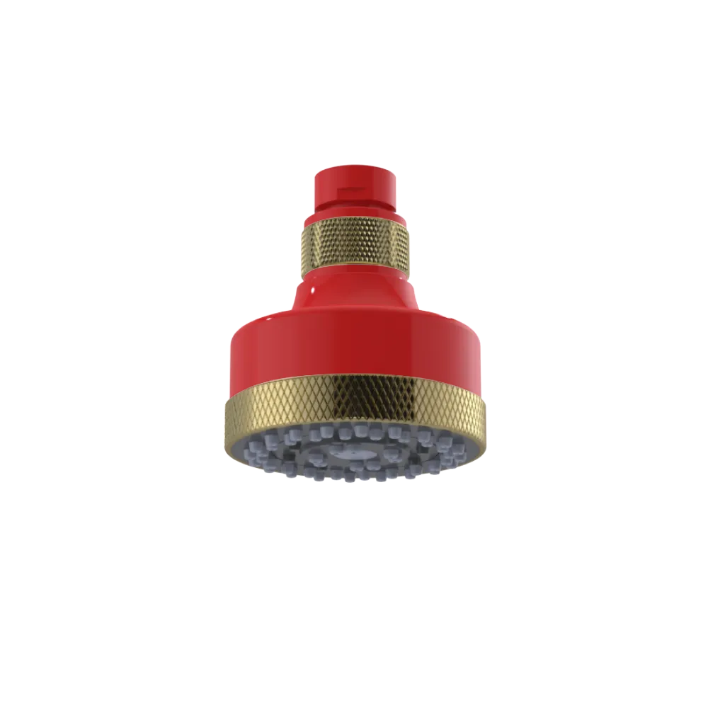 Rubinet 3 FUNCTION SHOWER HEAD Red
