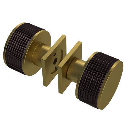 Rubinet Shower Door Knob (set) Antique Brass Matt