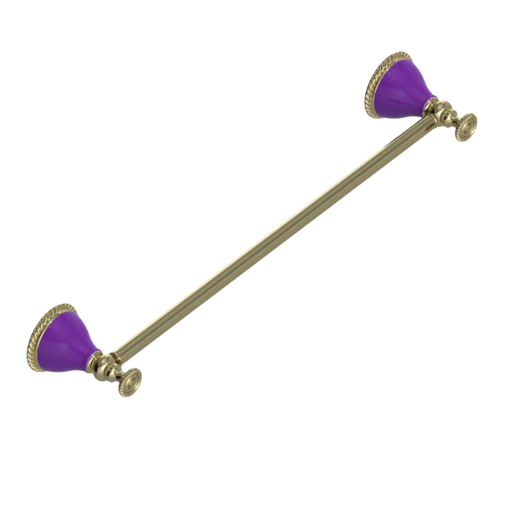 Rubinet Towel Bar 18" Natural Brass