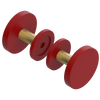 Rubinet Shower Door Knob (set) Maroon