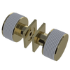 Rubinet Shower Door Knob (set) Natural Brass