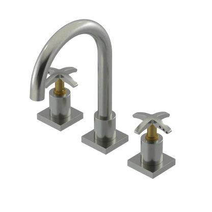 Rubinet Widespread Lav. Set. (less drain) Satin Nickel